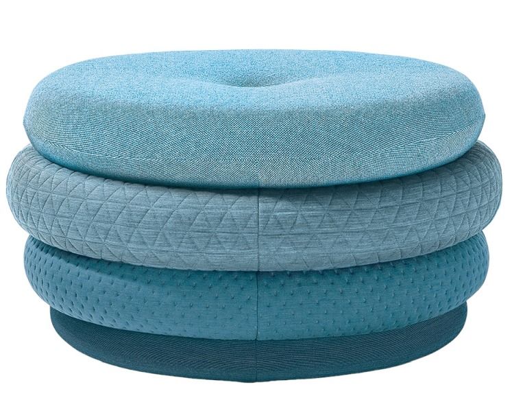 Fat Tom Pouf Lounge - Stool without Legs Richard Lampert Blue
