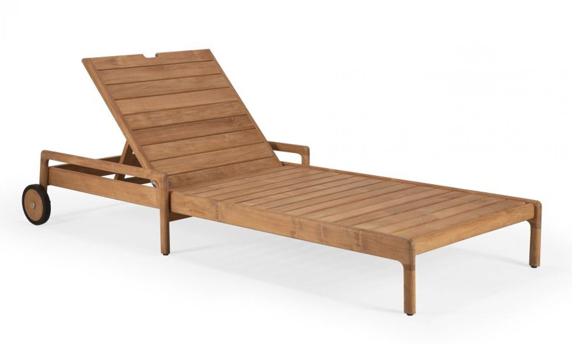 Jack Outdoor Adjustable Lounger Teak Ethnicraft Mokka