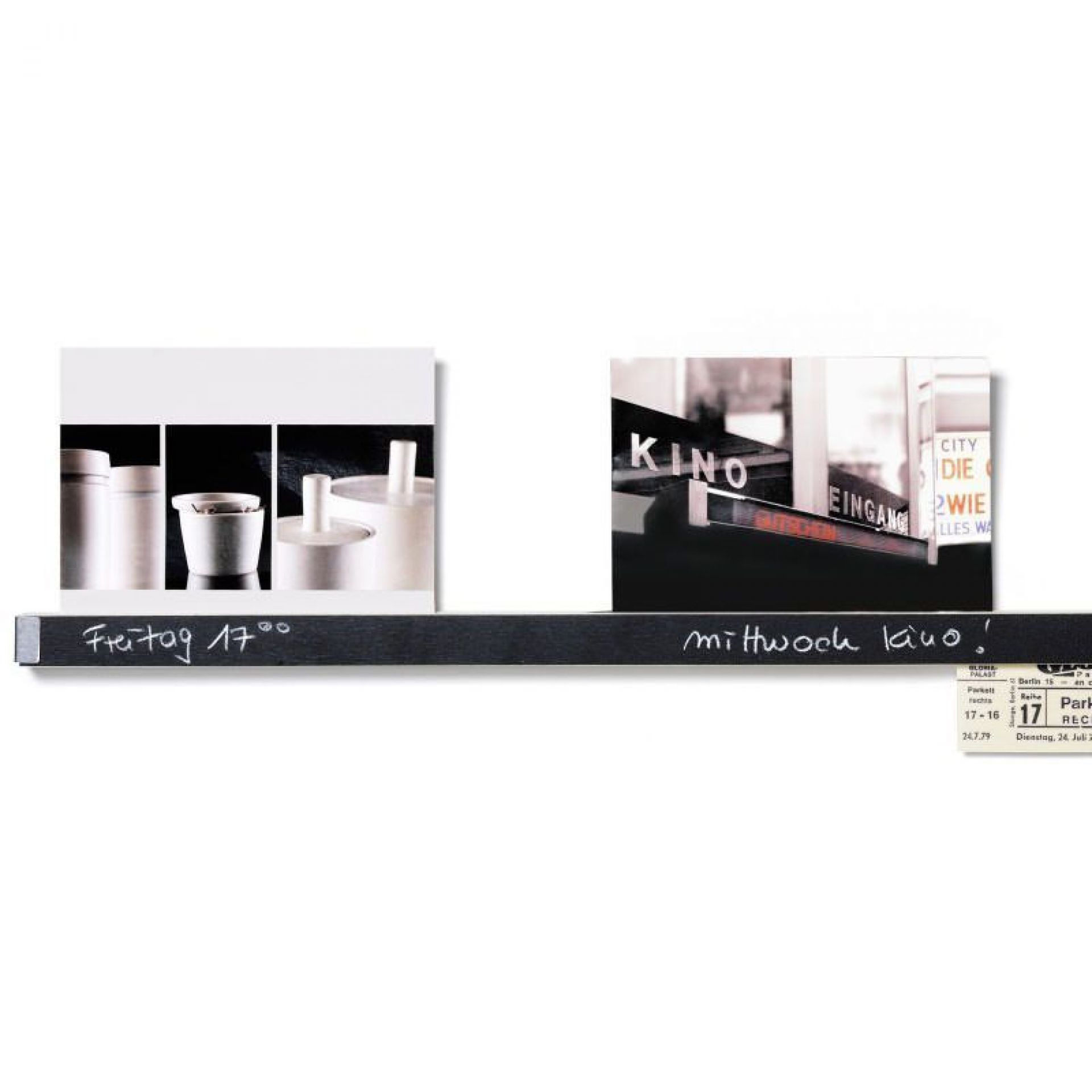 Clip rail with blackboard paint Side by Side 60 cm