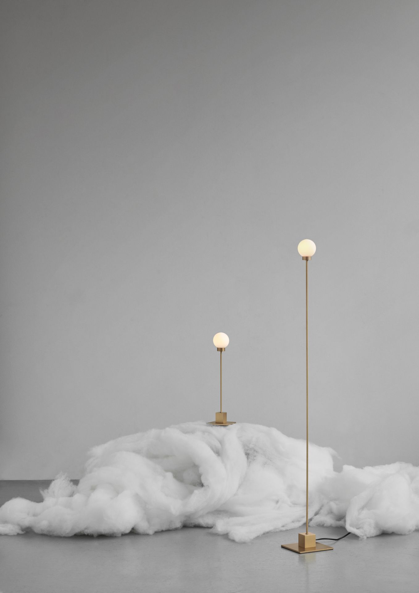 Snowball Floor Floor Lamp black Northern