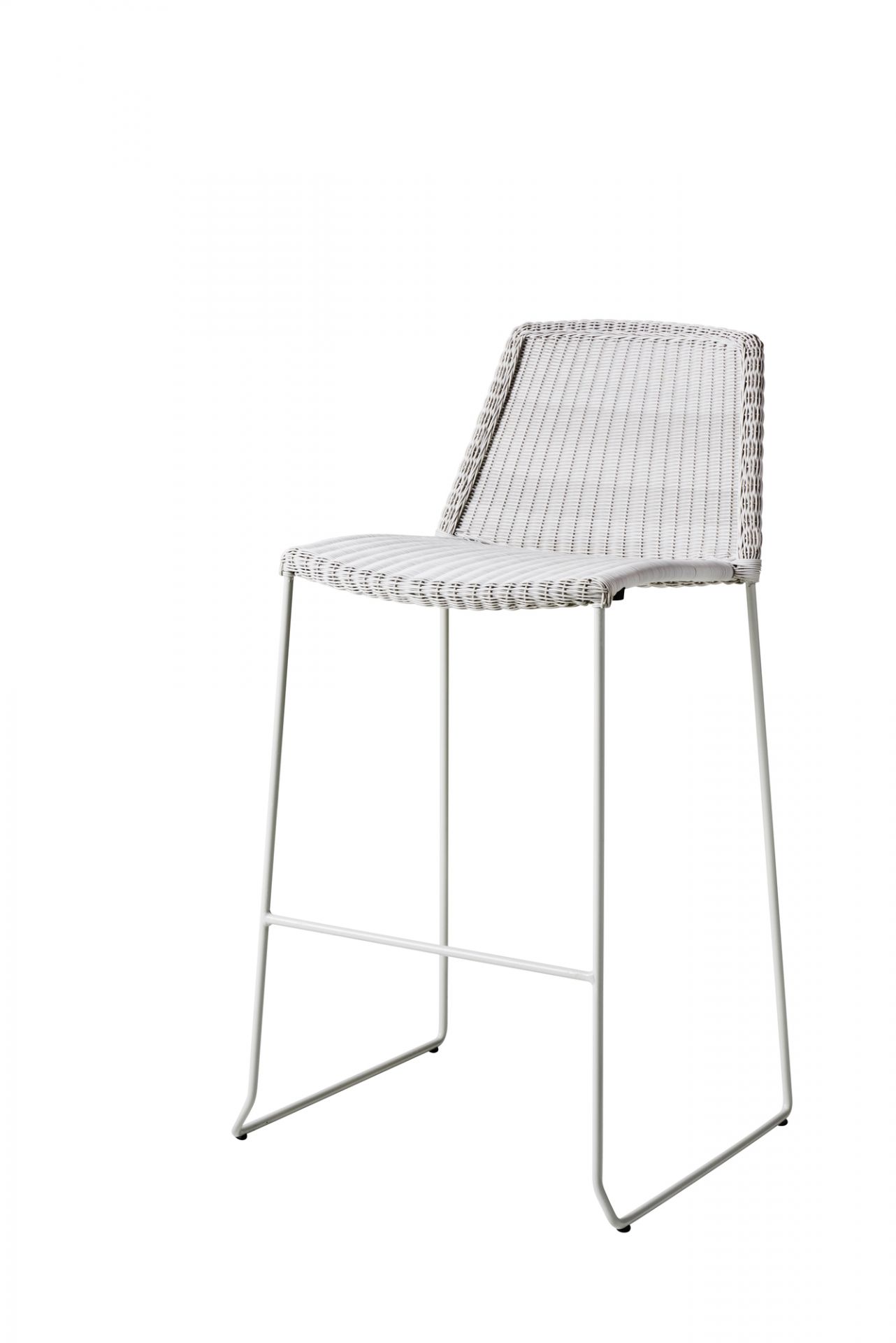Breeze Outdoor barstool white gray Cane-Line