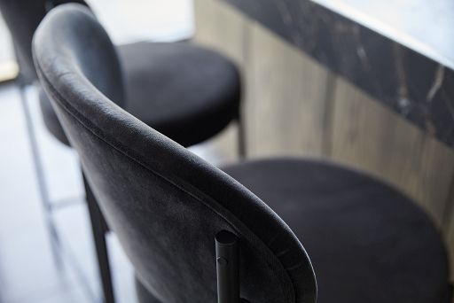 Series 430 Bar Stool Bar stool 75 cm BLACK / REMIX 123 Verpan SINGLE PIECES