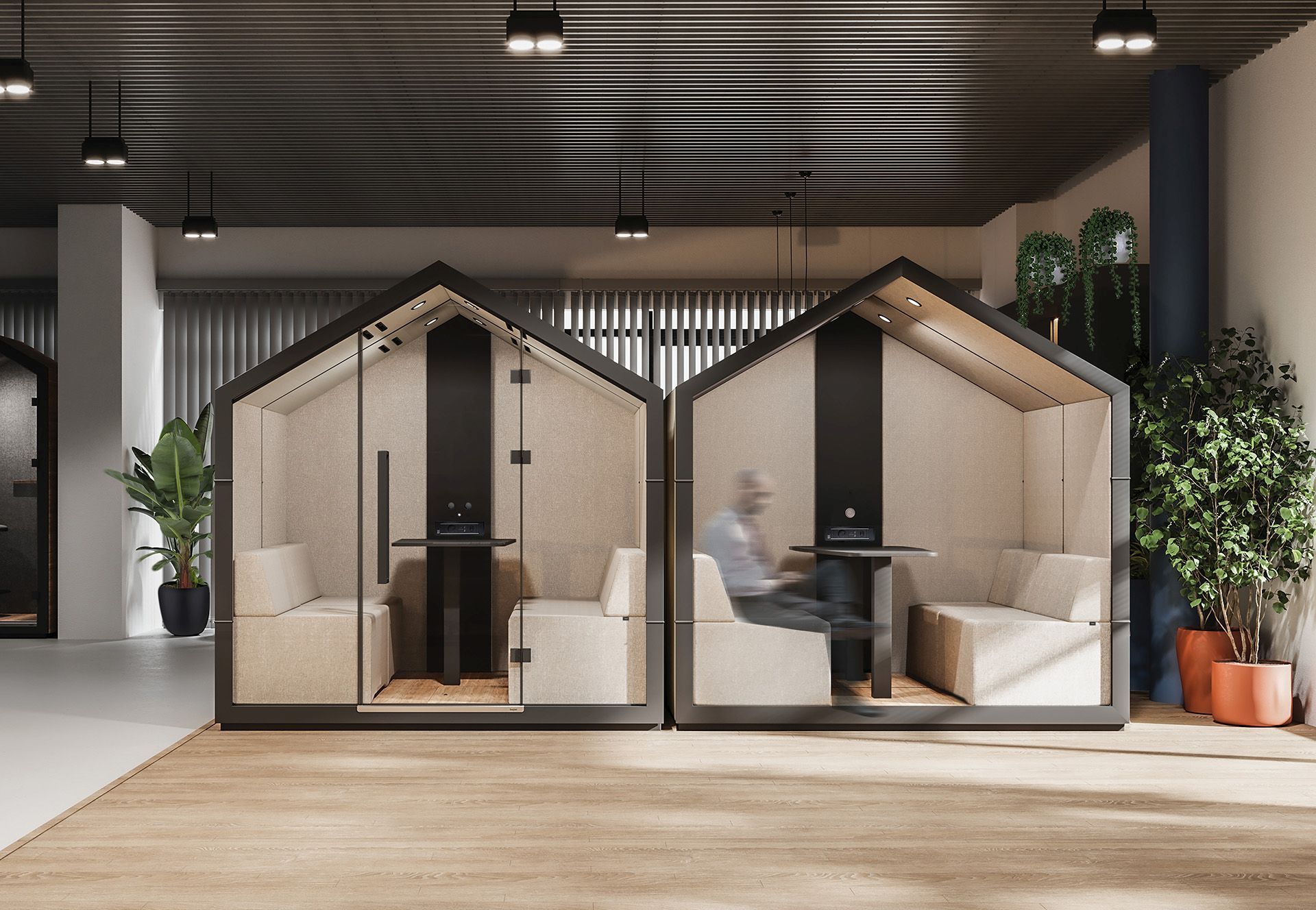 treehouse TH 4 Acoustic furniture for 4 persons Bejot