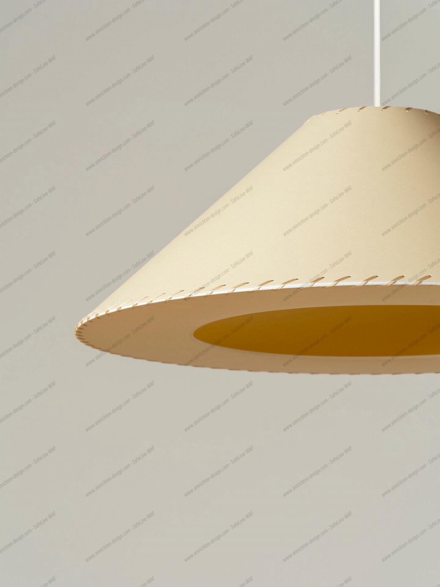 Sísísí cónicas planas MT5 Suspension lamp Ø64cm beige Santa & Cole