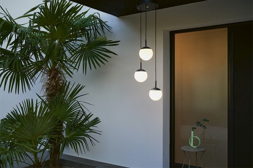 Mooon Triple Suspension Ø 15 cm pendant light Fermob Mooon Triple Suspension Ø 15 cm pendant light Fermob