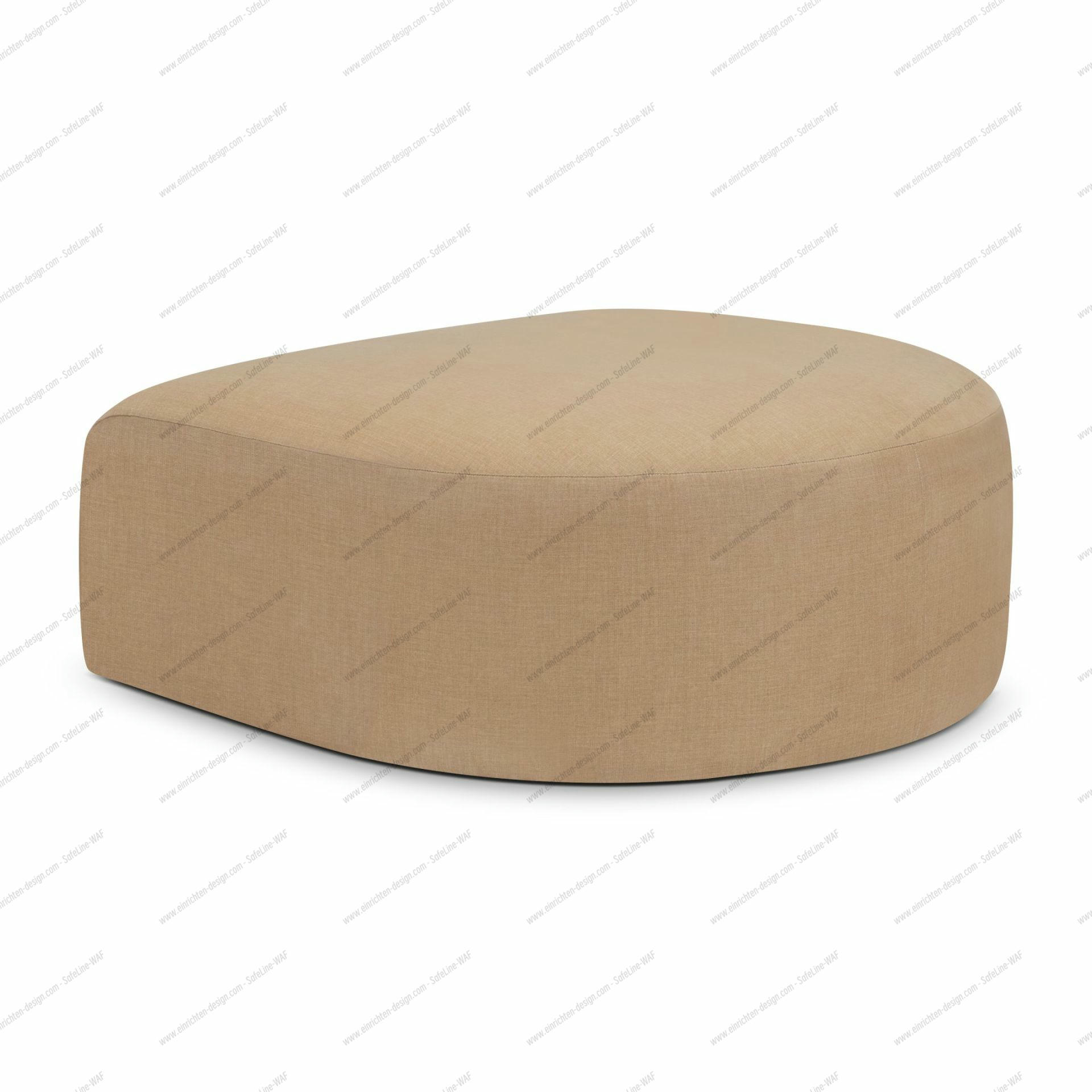 Bulky half-round stool Light Sepia Ethnicraft