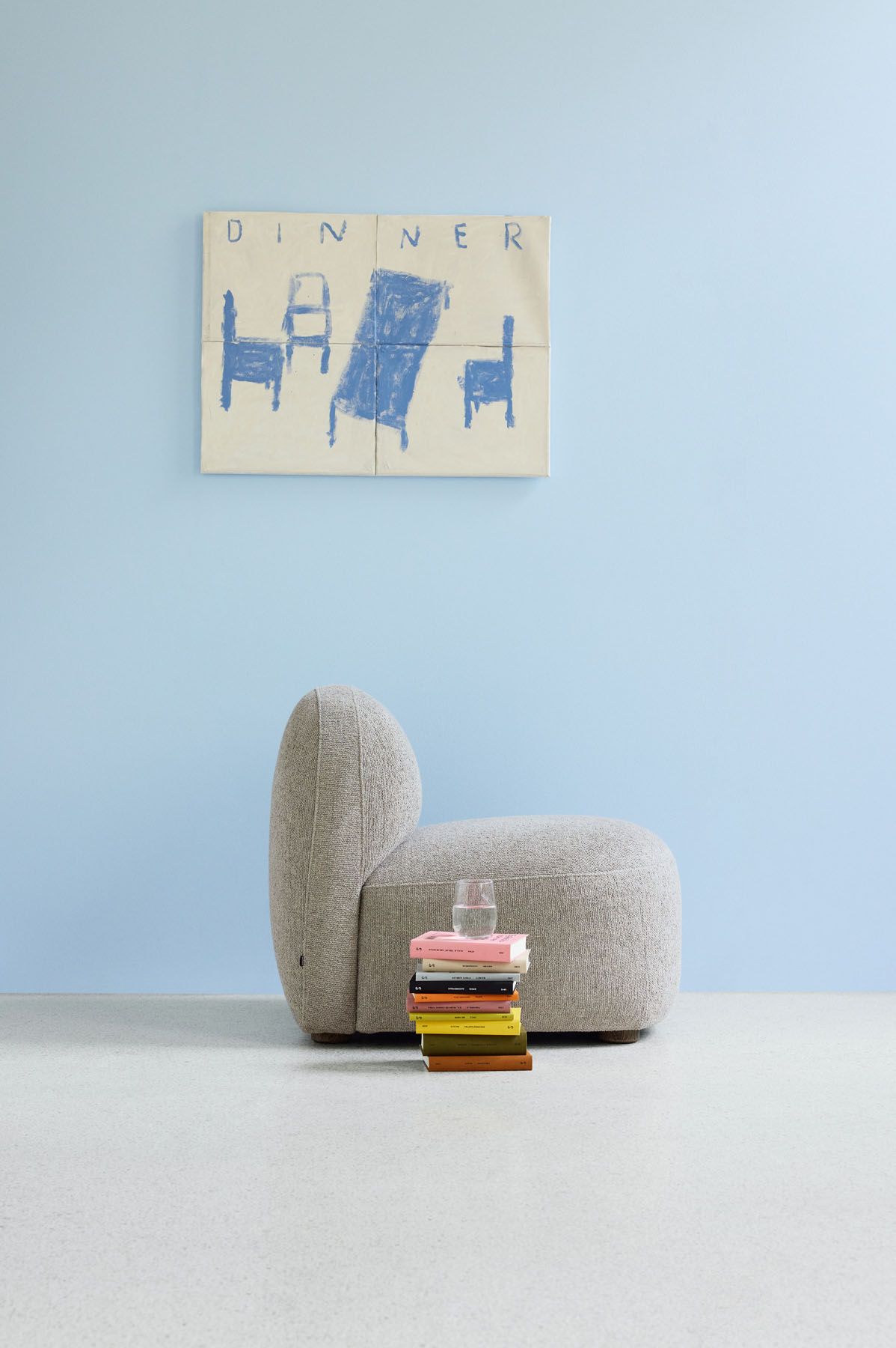 Gem Lounge chair light grey Northern