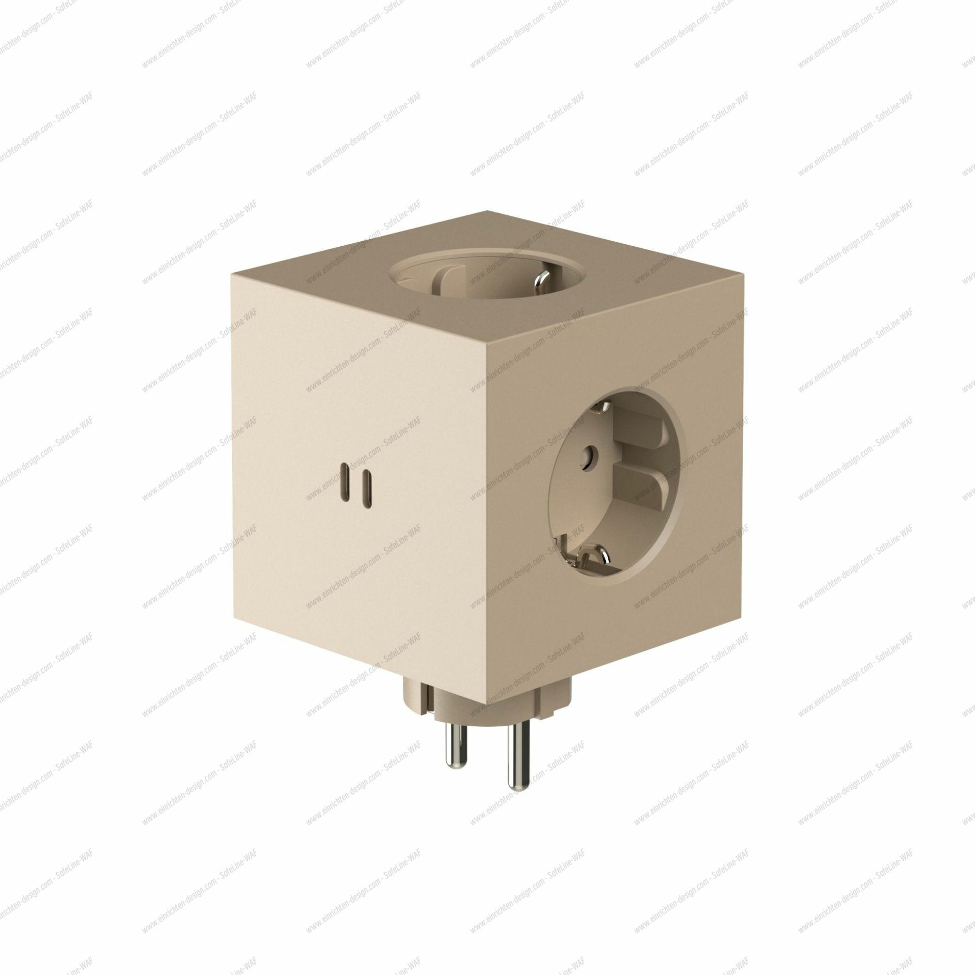 Square 2 - Avolt Socket Cube with USB-C sand dfp Design 