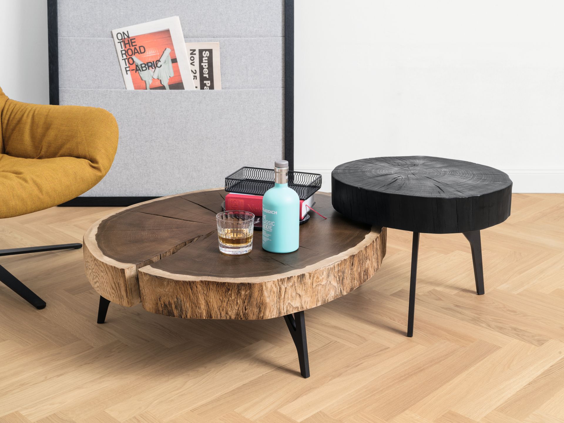 Stomp side table H28 charburned Janua