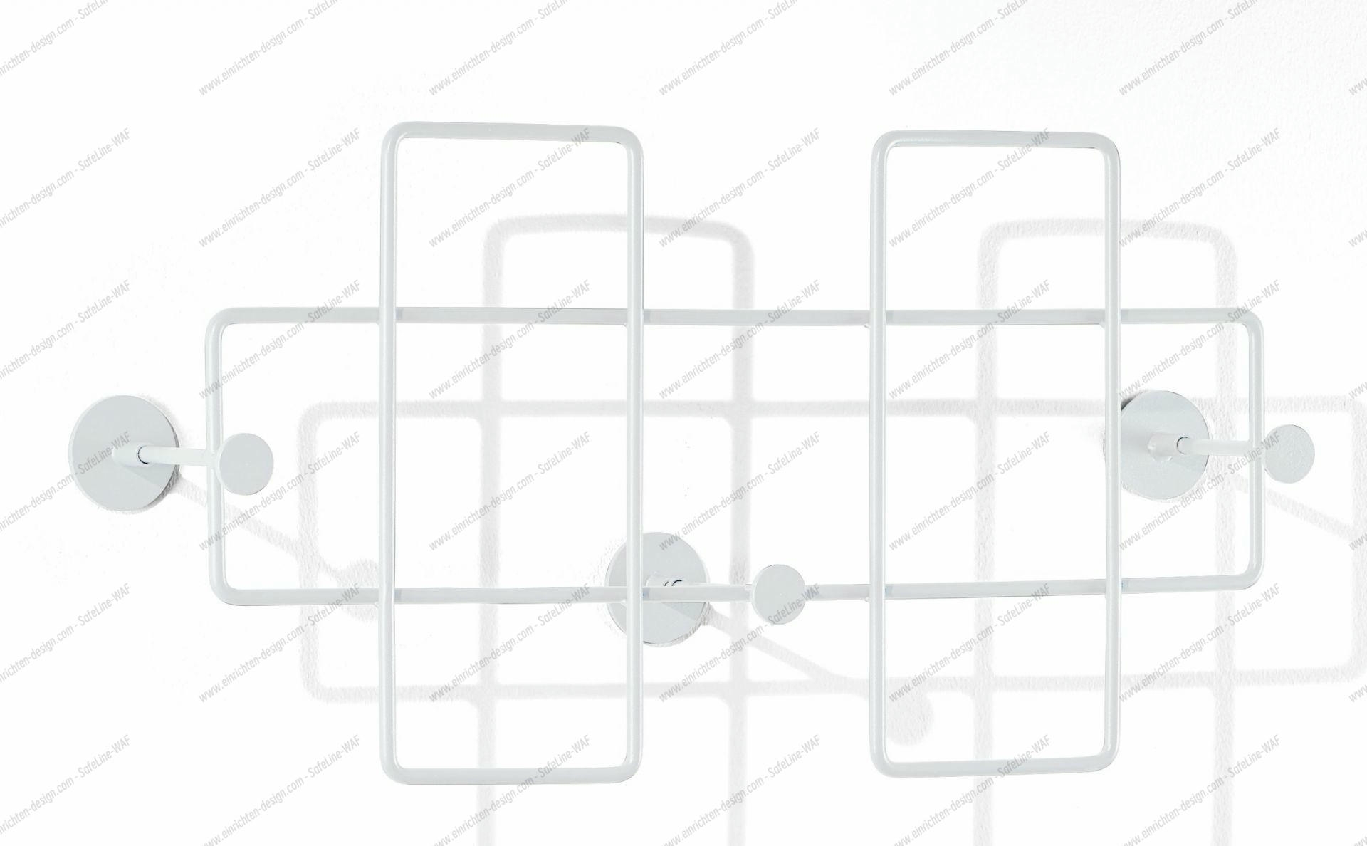 Bazar wall coat rack medium white Richard Lampert