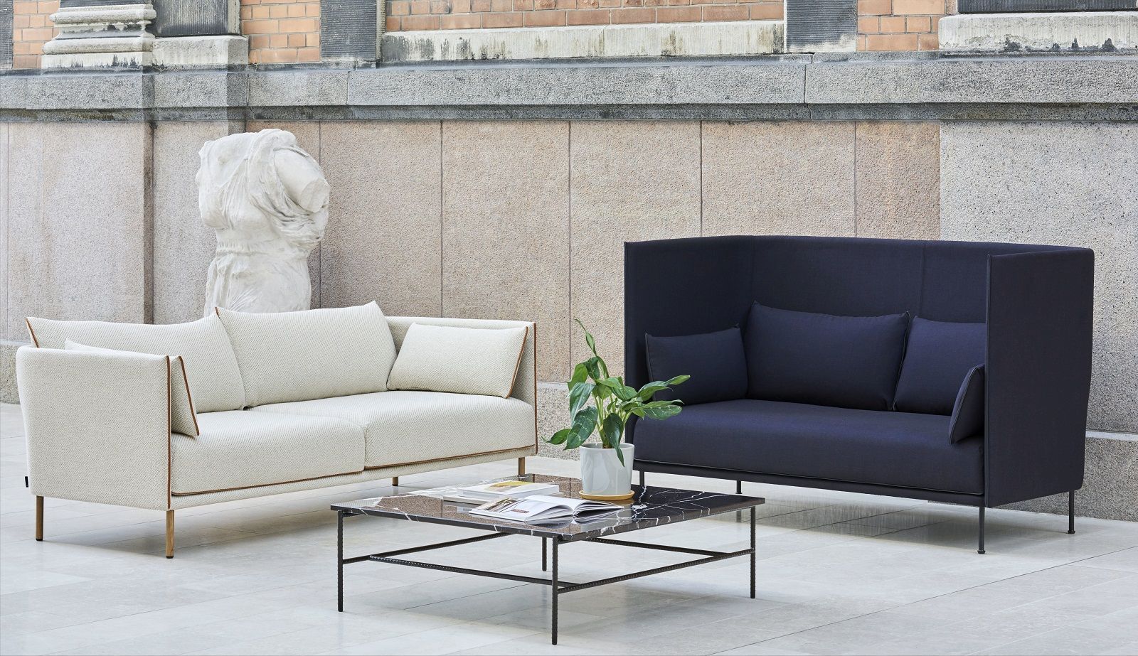 Silhouette Sofa 2-seater High back Hay