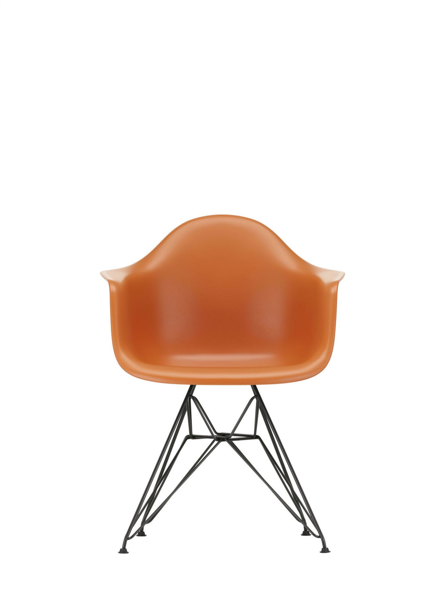 Eames Plastic Arm Chair DAR Chair Vitra Black - Sea blue