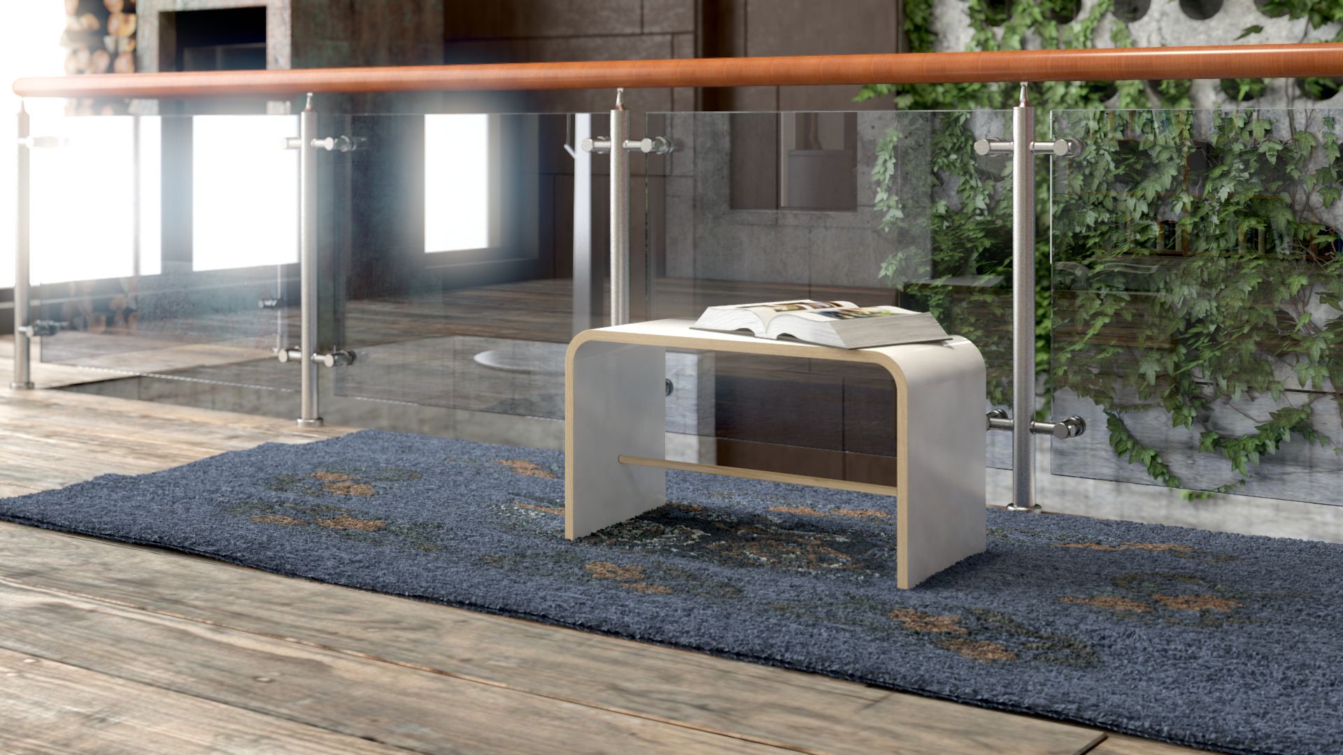 Sit stool white Tojo