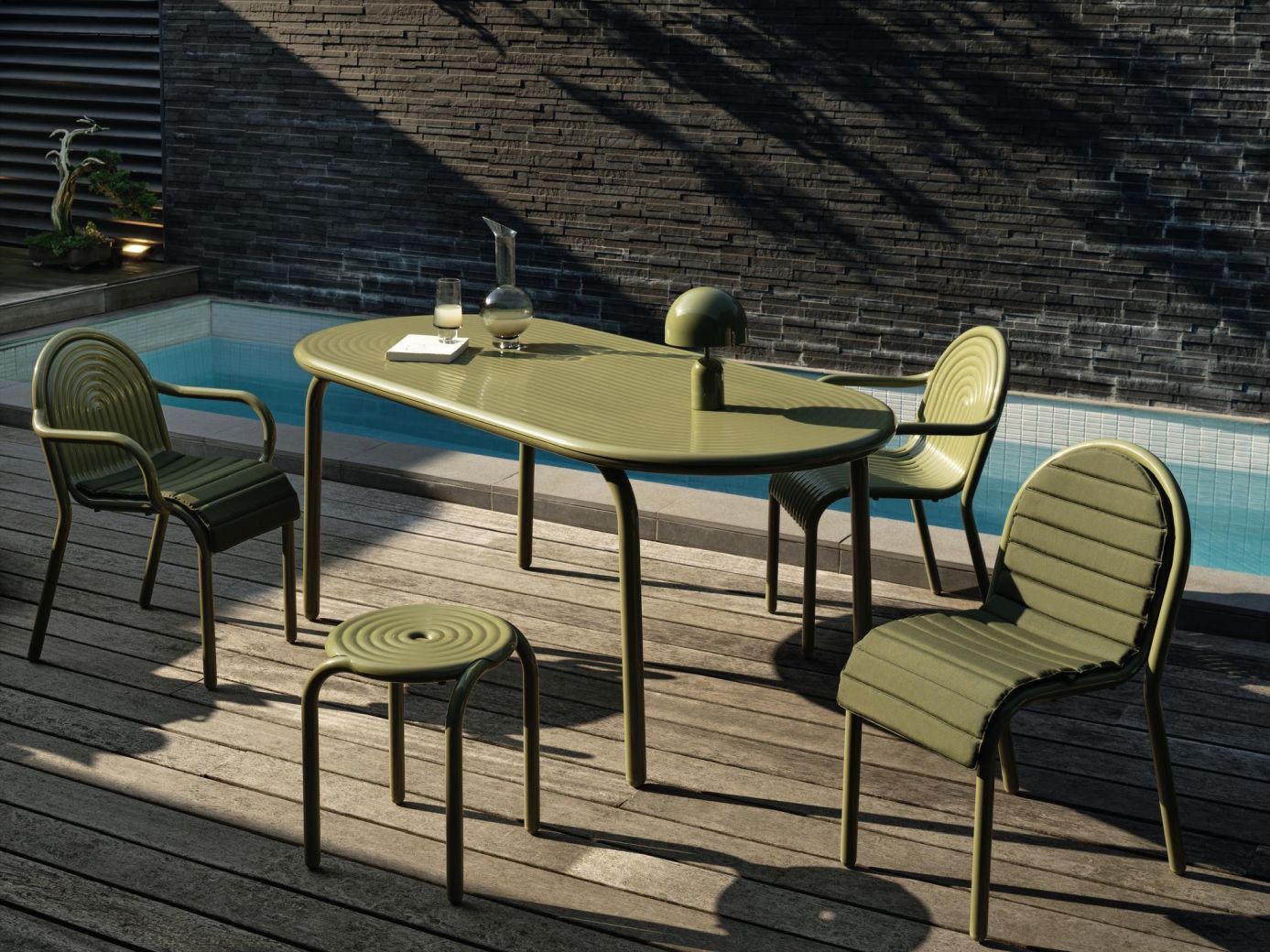Groove Outdoor Table Putty Tom Dixon