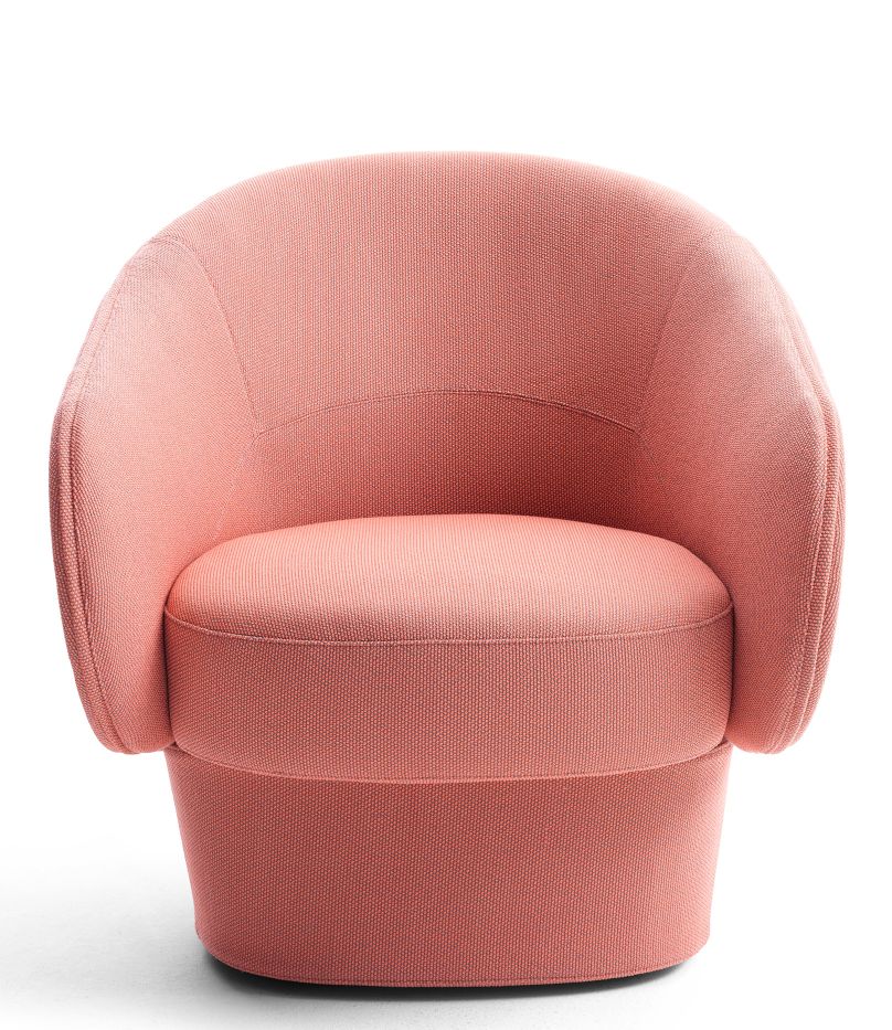 Roc Swivel Armchair with Plate Base Cor