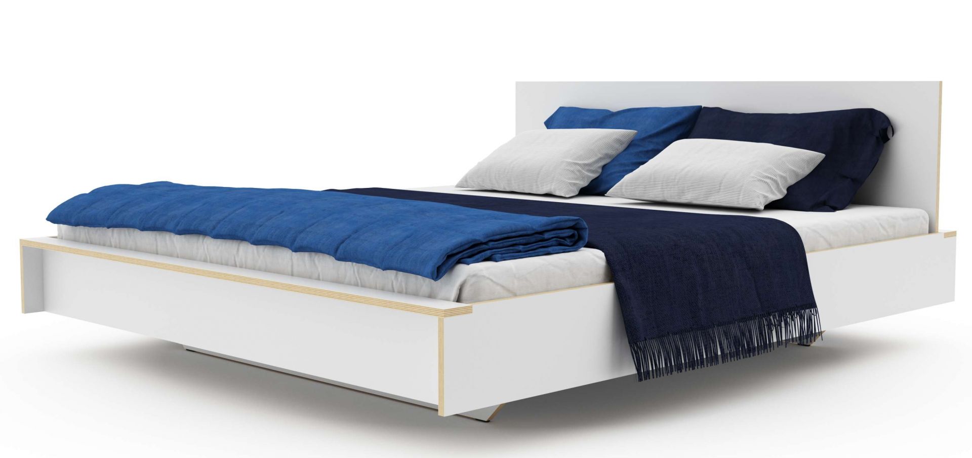 Headboard for Flai Double bed white Müller Möbelwerkstätten