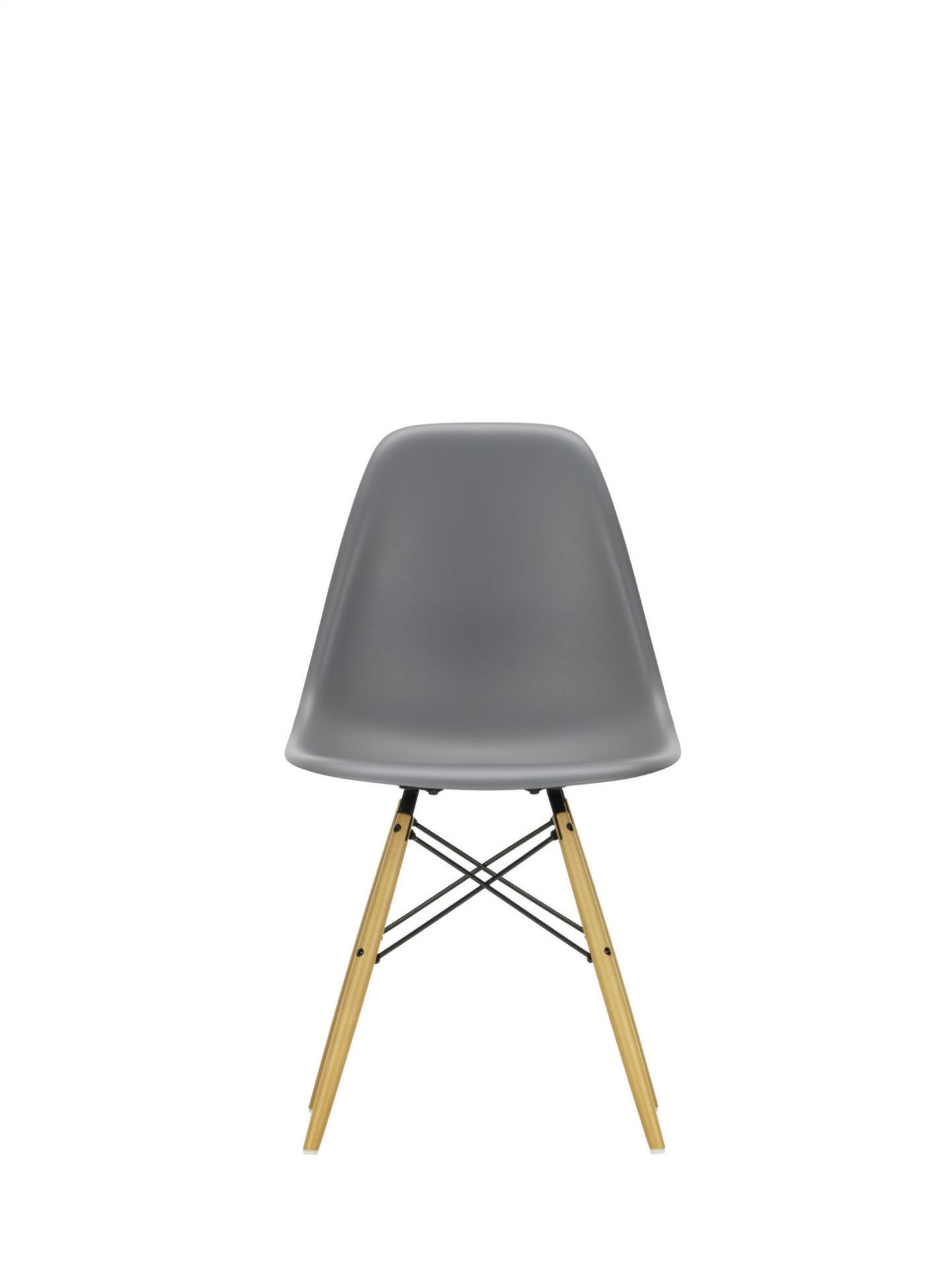 Eames Plastic Side Chair DSW Chair Vitra Maple dark - green