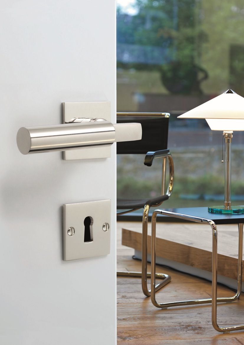 Walter Gropius lever handle Tecnolumen Polished nickel Walter Gropius lever handle Tecnolumen Polished nickel