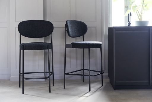 Series 430 Bar Stool Bar stool 75 cm BLACK / REMIX 123 Verpan SINGLE PIECES