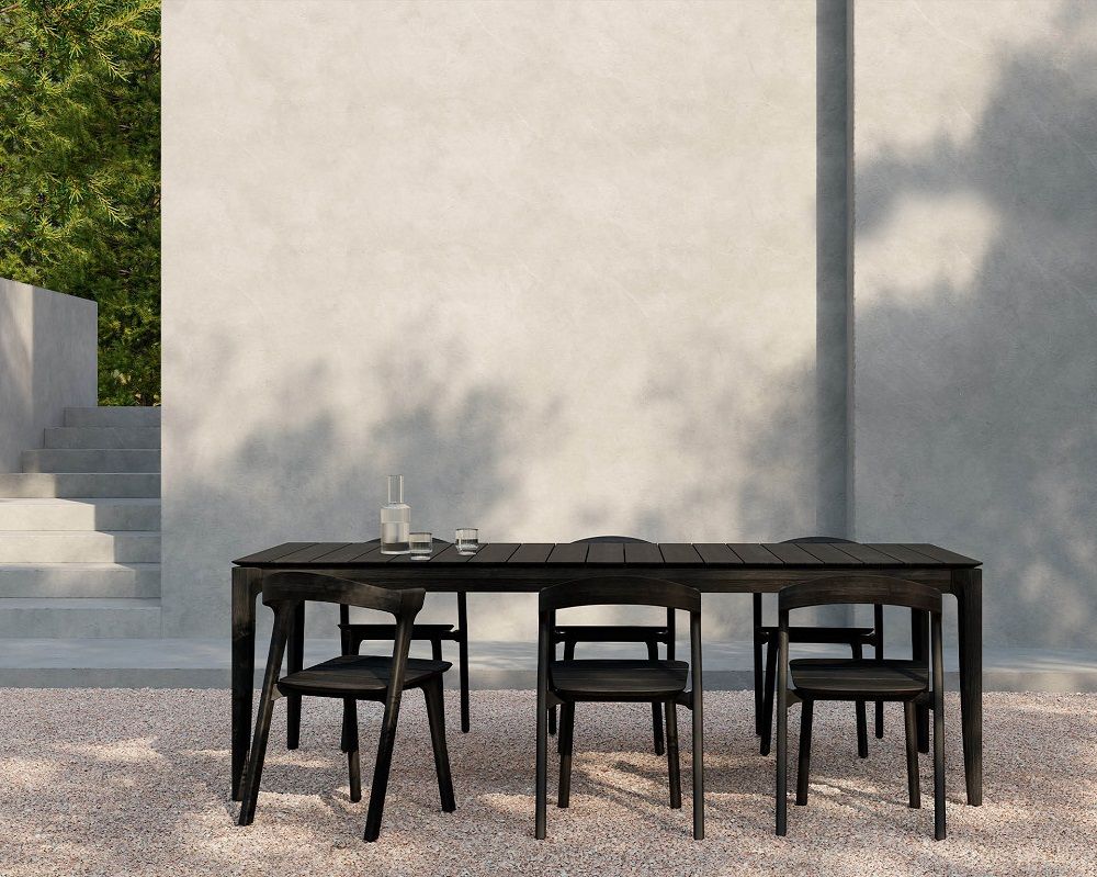 Bok Outdoor Chair Teak Black Ethnicraft