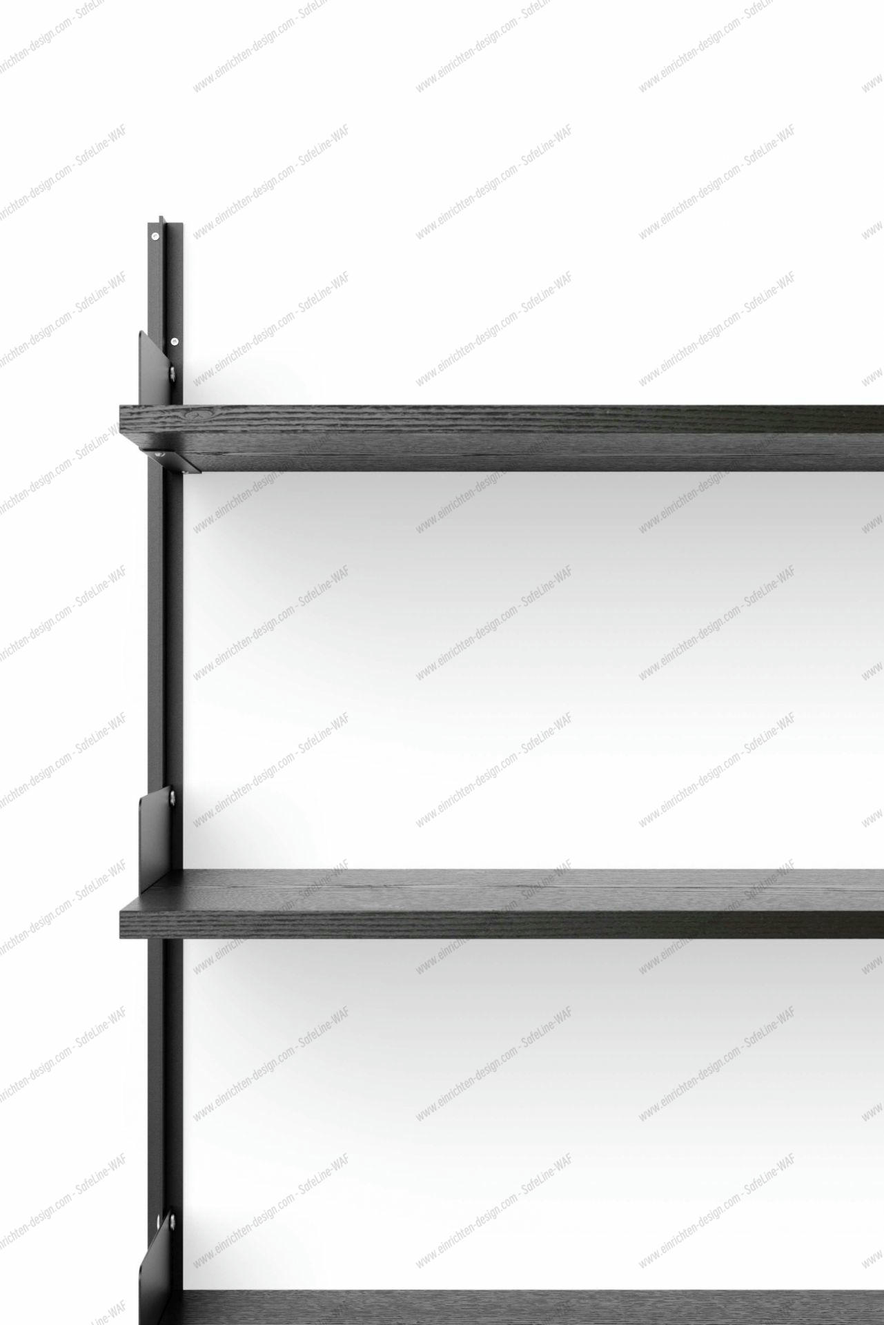 Library 1900 Wall Shelf Black Ash New Works