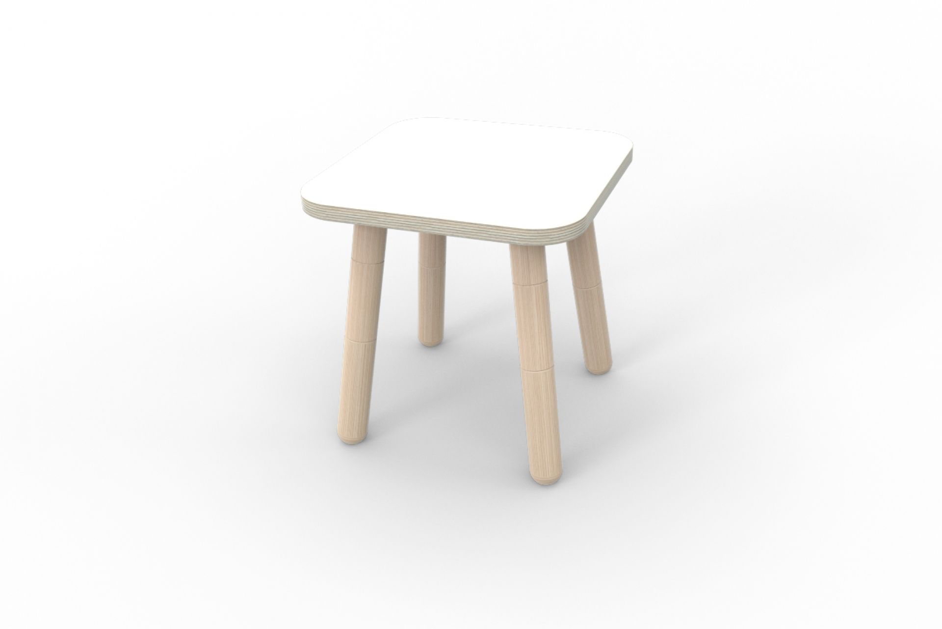 Growing Table stool white Pure Position