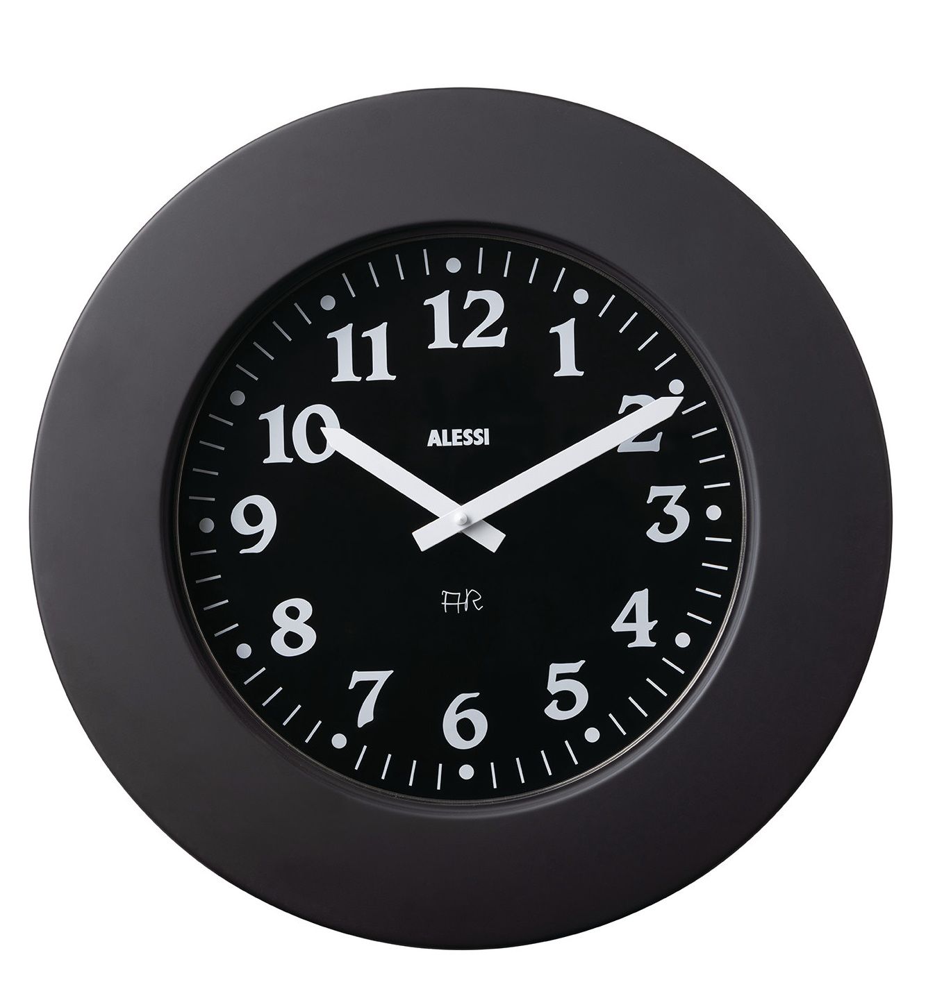 Momento Wall Clock 11 B Black Alessi 