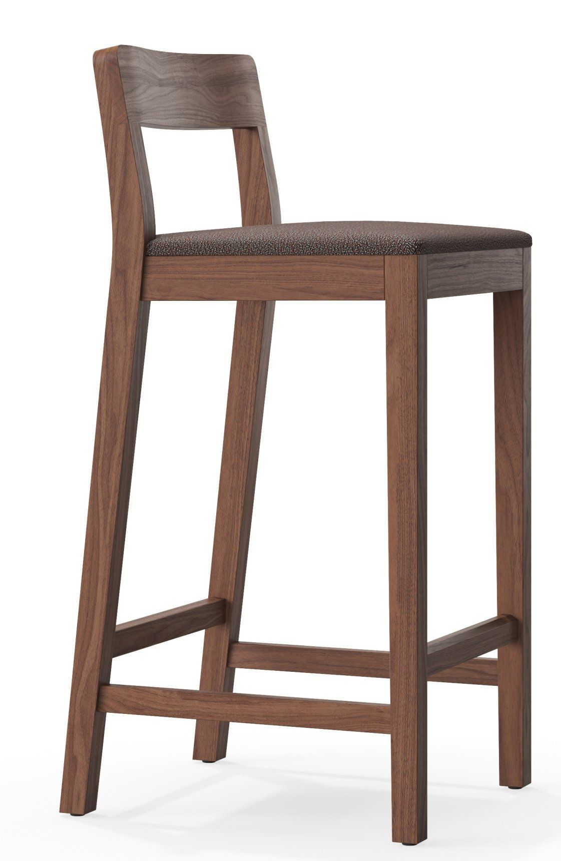 Sit Wood Bar Stool with Seat Cushion Zeitraum Sit Wood Bar Stool with Seat Cushion Zeitraum