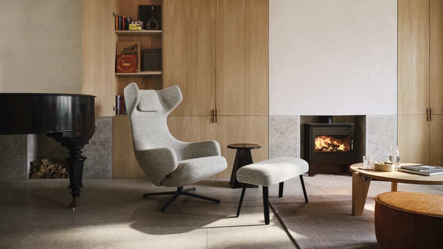 Grand Repos armchair + Panchina B 75 cm Vitra