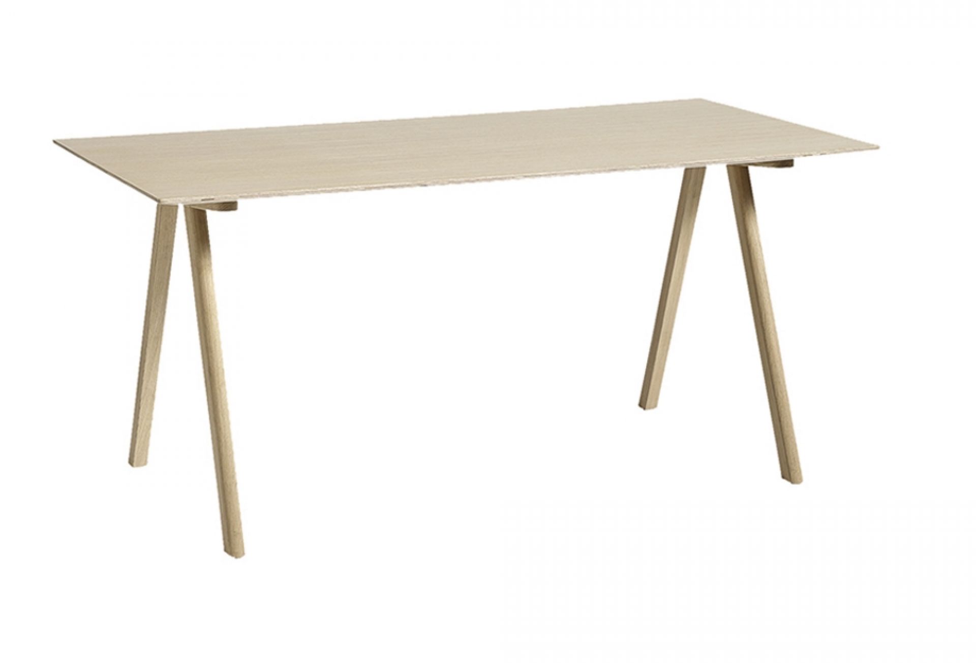 Copenhague Desk Table CPH 10 Hay Oak water-based lacquer / top linoleum off white MDF edge