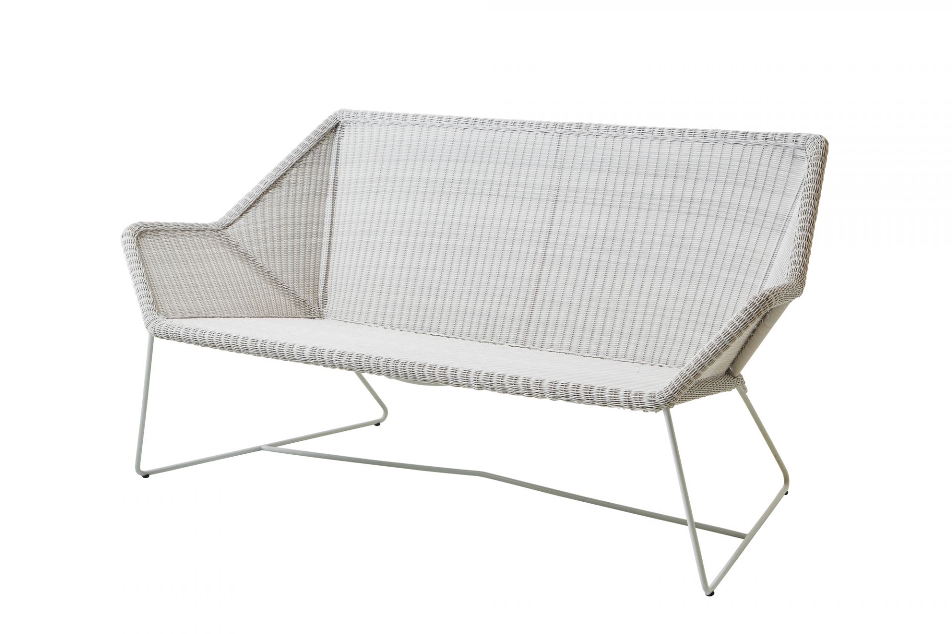 Breeze outdoor lounge sofa white gray Cane-Line