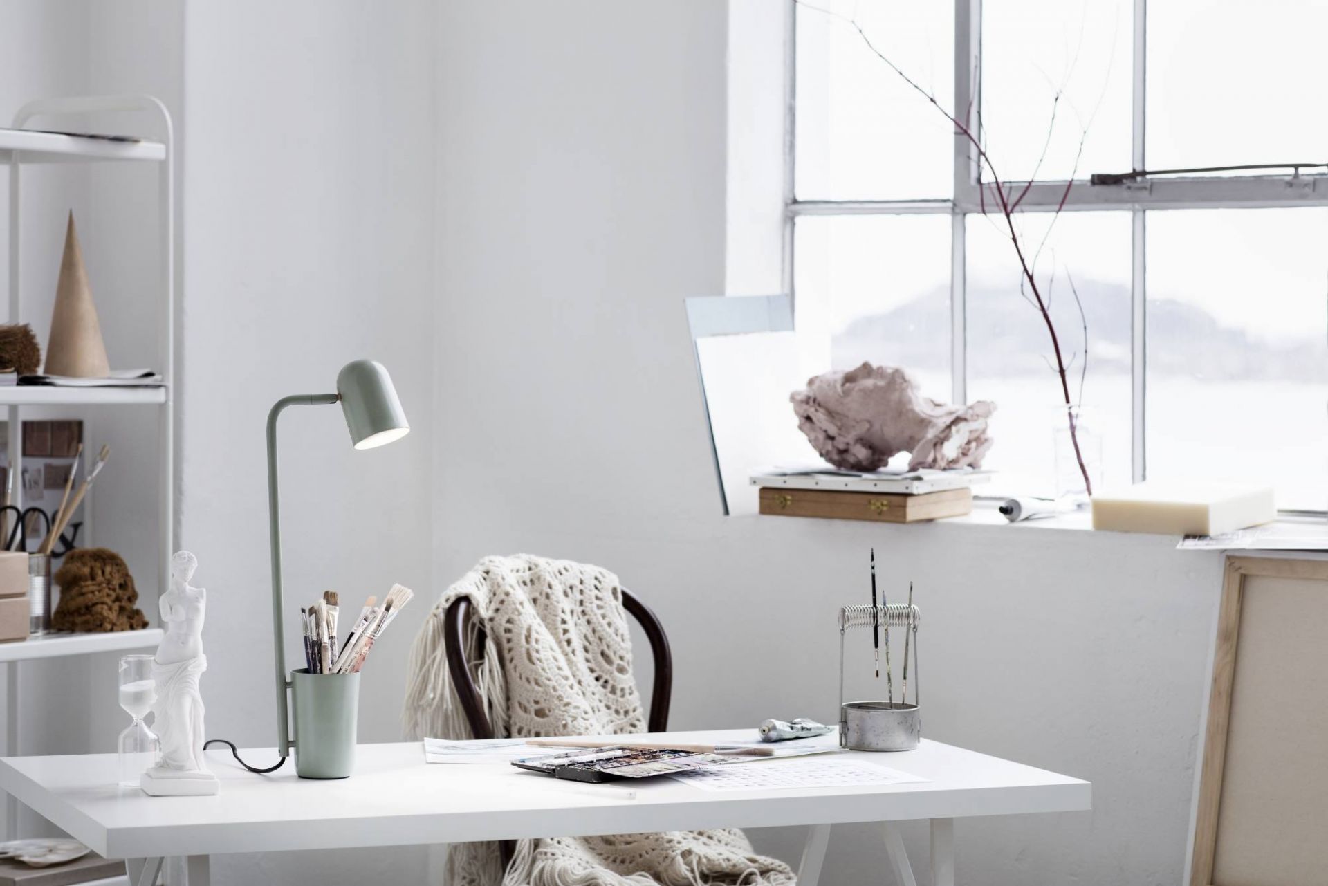 Buddy LED Table Lamp dark green Northern
