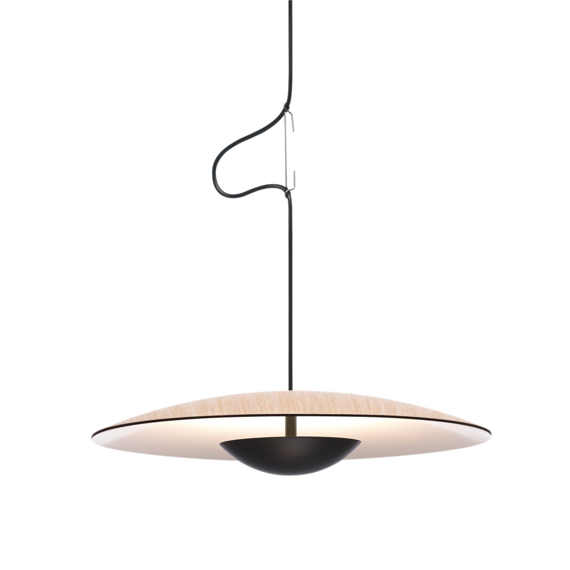 Ginger 32 LED Pendant light marset Oak