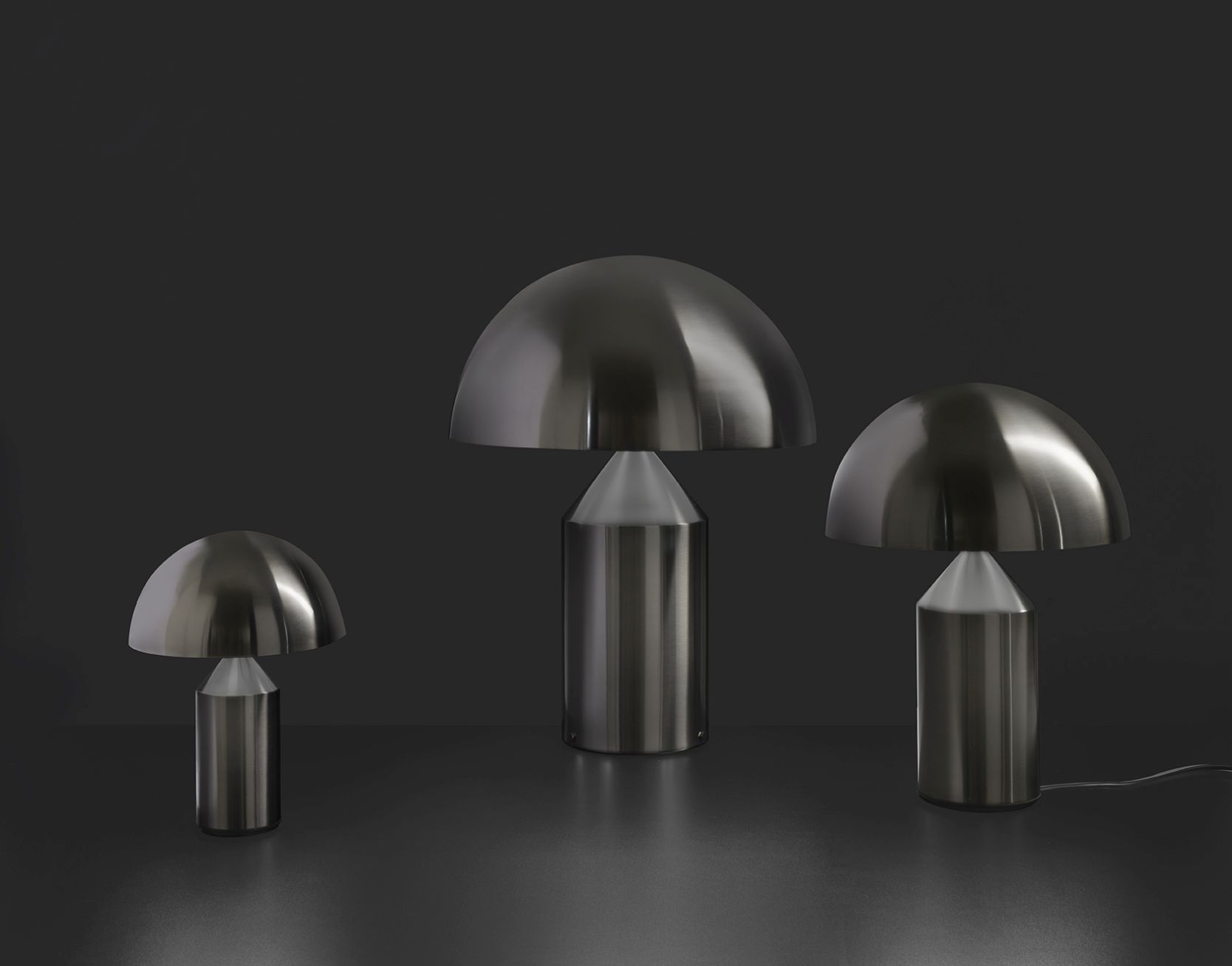 Atollo 238 table lamp nickel Oluce