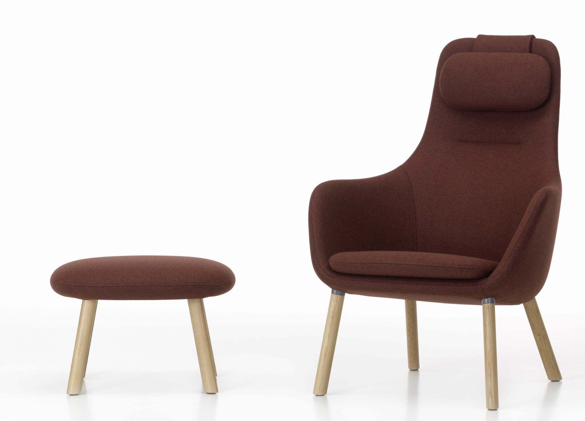 Hal Lounge Chair Armchair + Ottoman Seat Cushion loose Vitra  