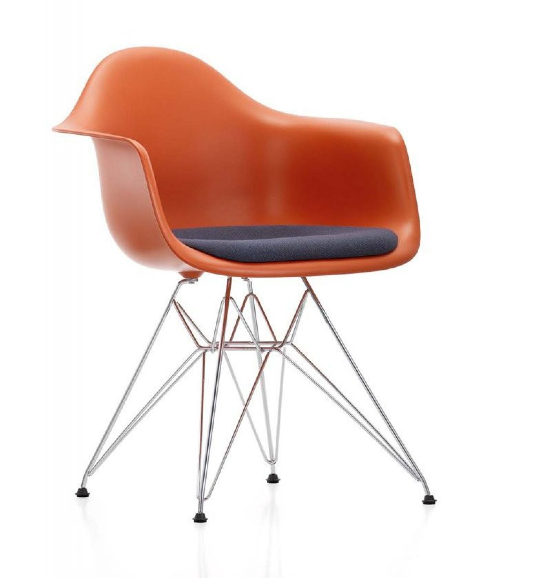 Eames Plastic Arm Chair DAR Chair with seat cushion Vitra