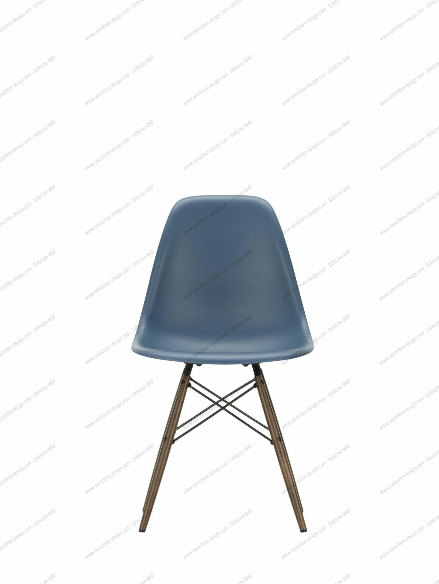 Eames Plastic Side Chair DSW Chair Vitra Maple yellowish-Deep black