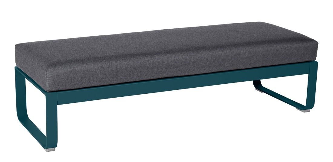Bellevie 2-Seater Upholstered Stool Outdoor Fermob 