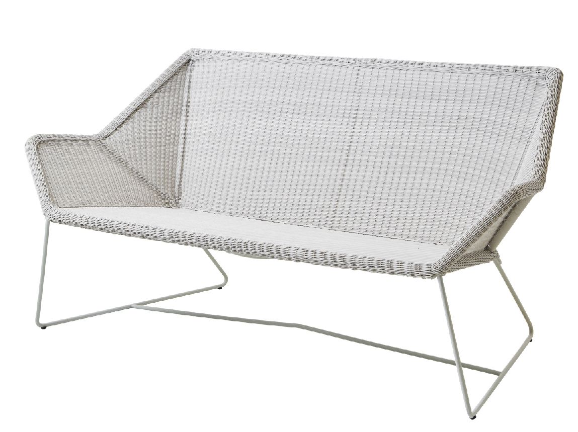 Breeze outdoor lounge sofa white gray Cane-Line