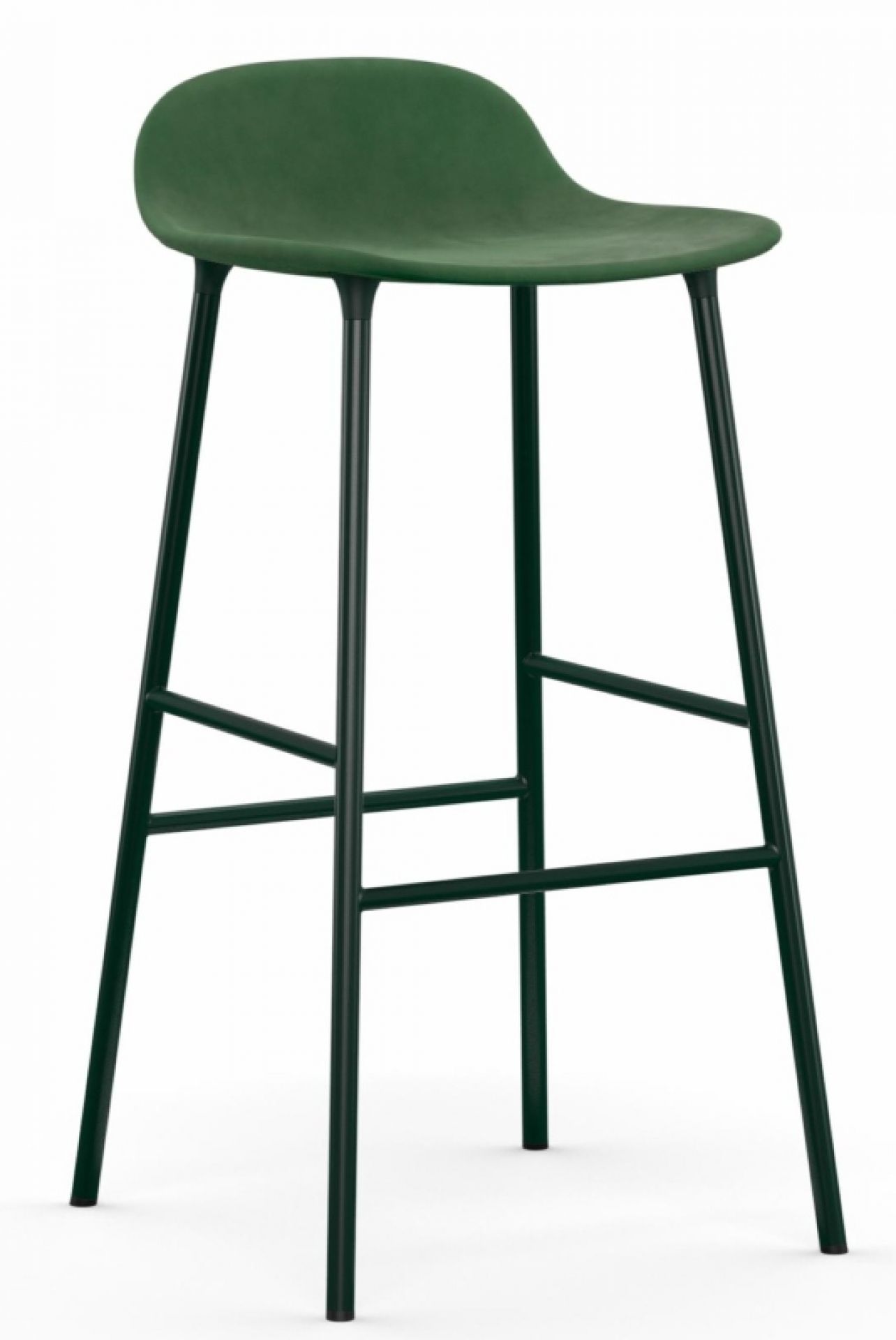 Form Barstool  H 75 cm Steel Upholstered Normann Copenhagen