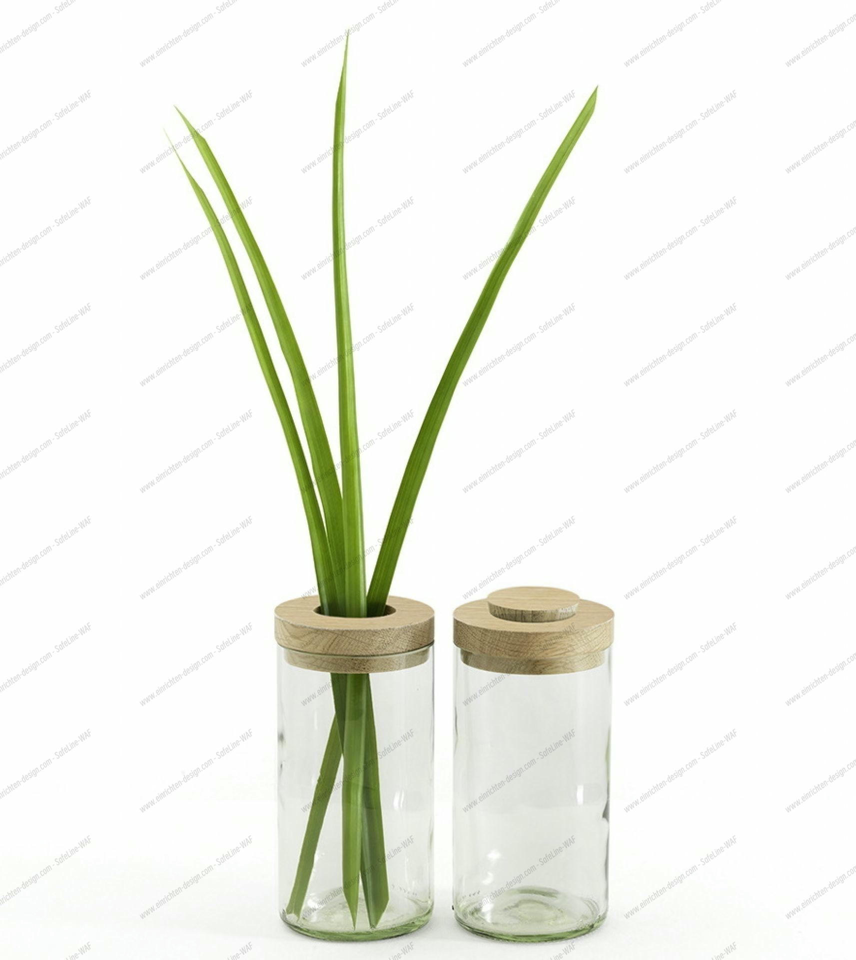 Vase &amp; Box Side by Side clear SINGLE PIECES