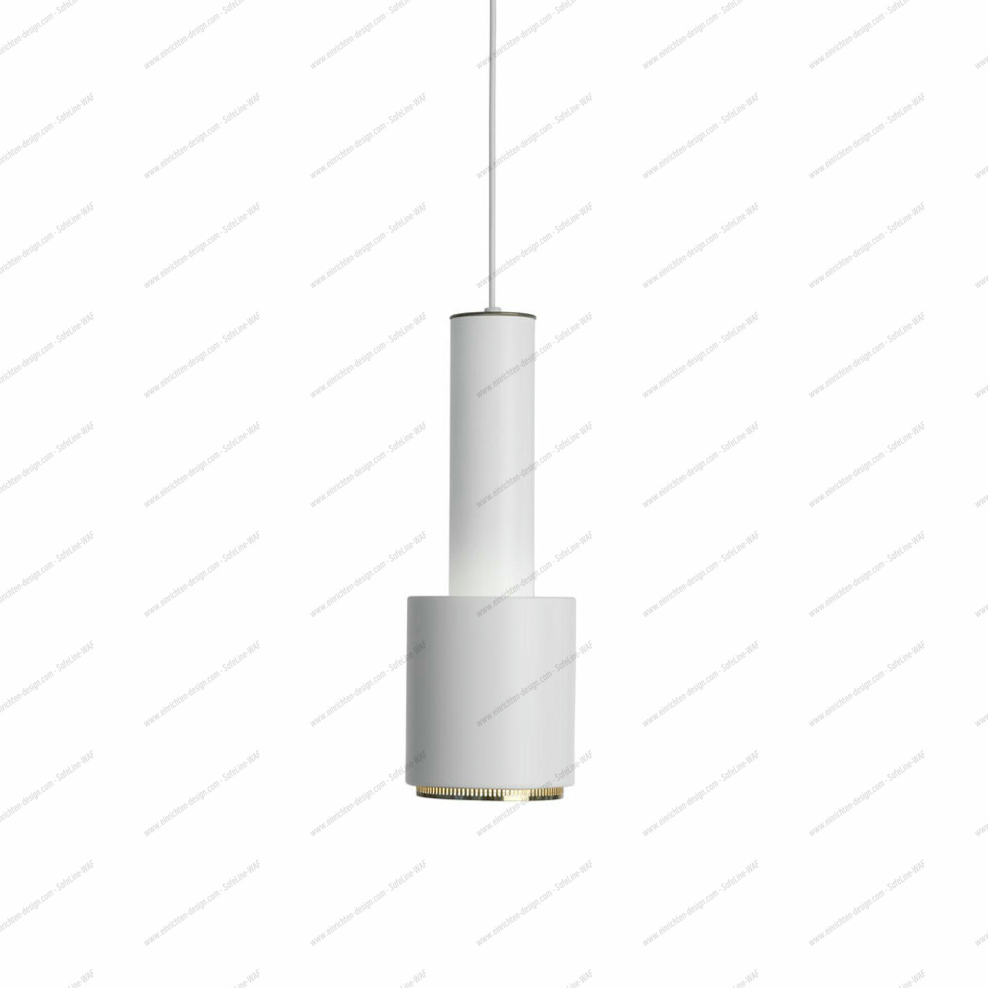 A110 Hand Grenade Pendant white / brass Artek