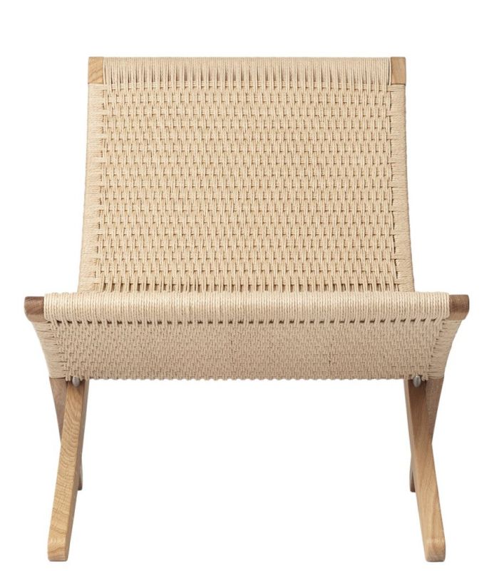 Cuba Paper Cord wickerwork armchair OAK OILED Carl Hansen & Søn SINGLE PIECES