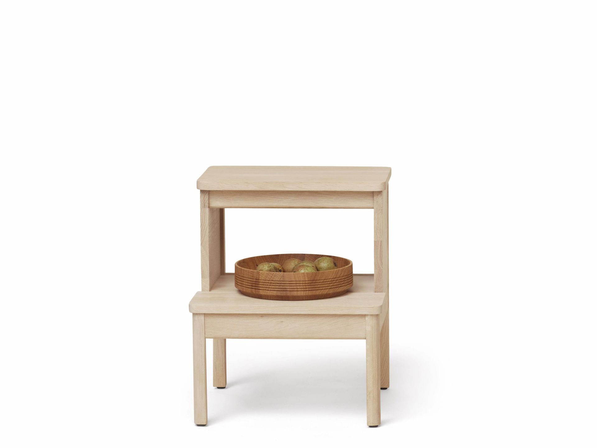 A Line step stool oak white oiled Form & Refine