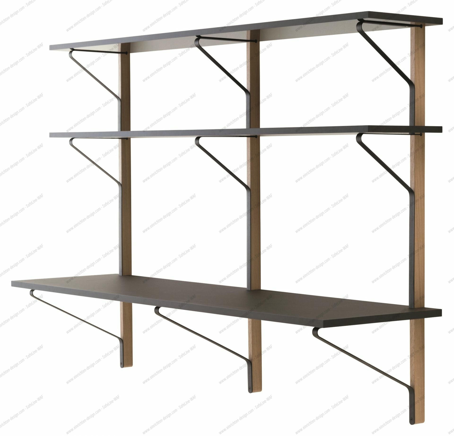 REB 010 Kaari Wall shelf with console Artek