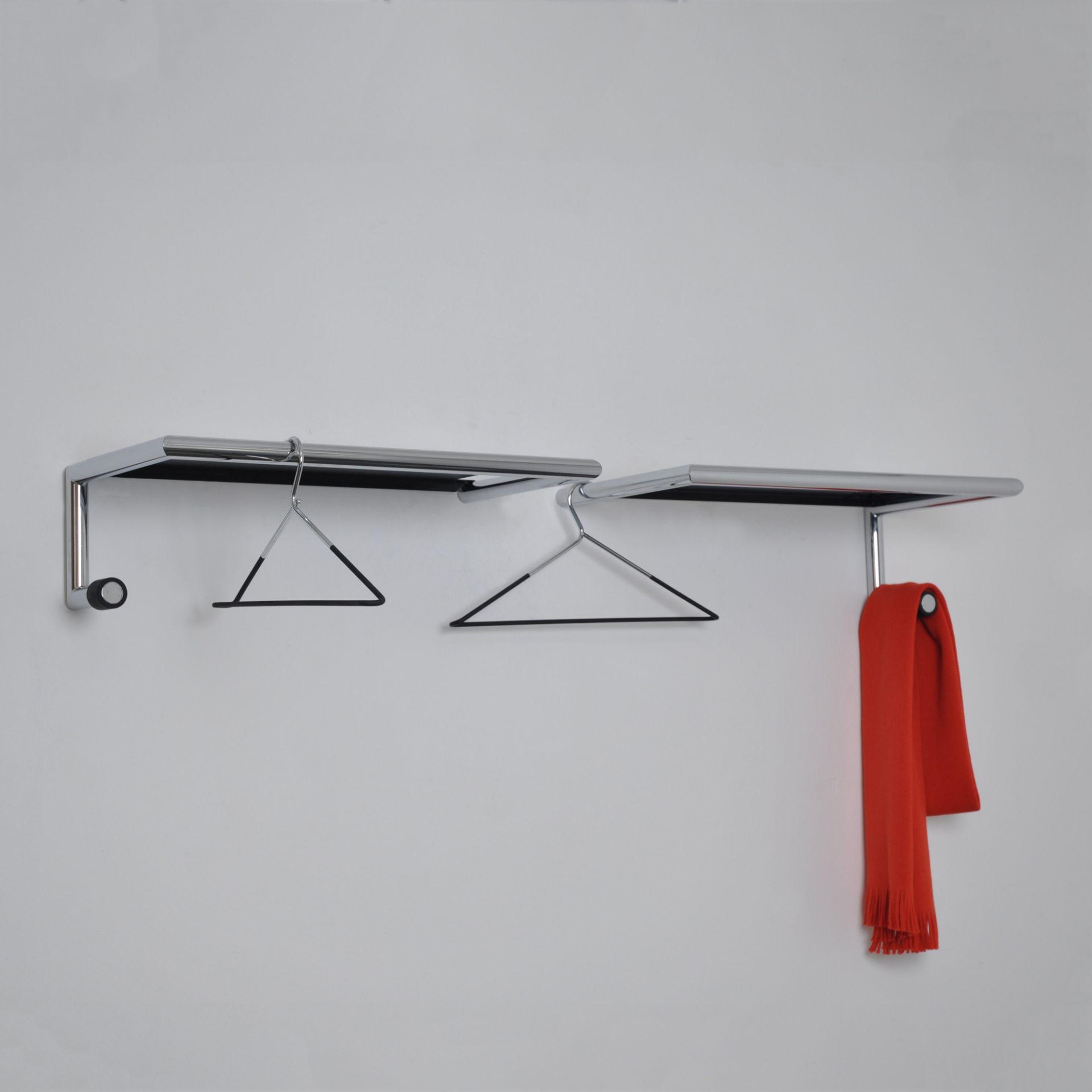 Link 55 Wall coat rack with hat shelf Mox hook on the left