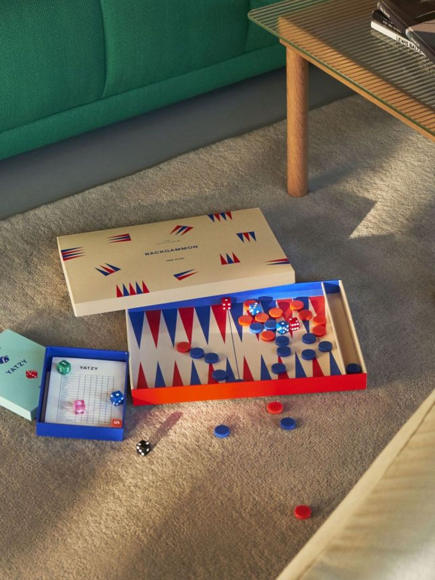 Play Backgammon Off-white Hay SINGLE PIECES