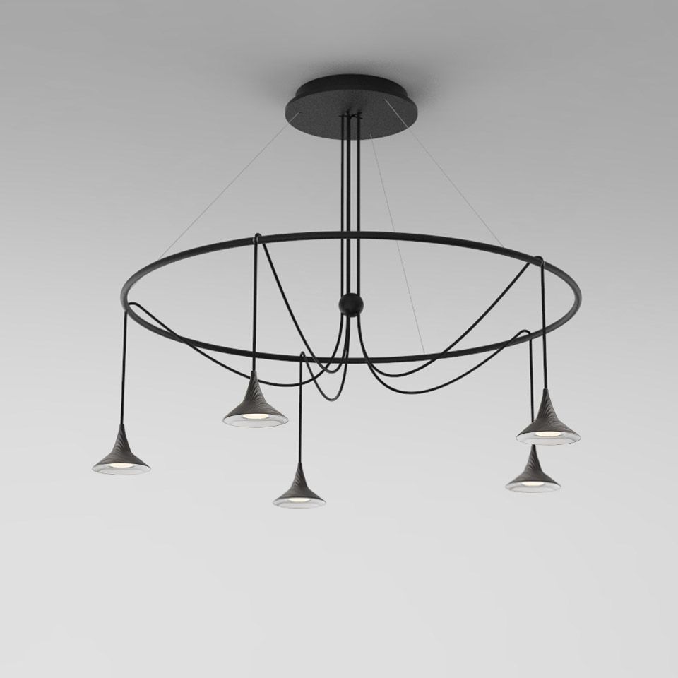 Unterlinden Chandelier Ring Aluminium 2700K Artemide