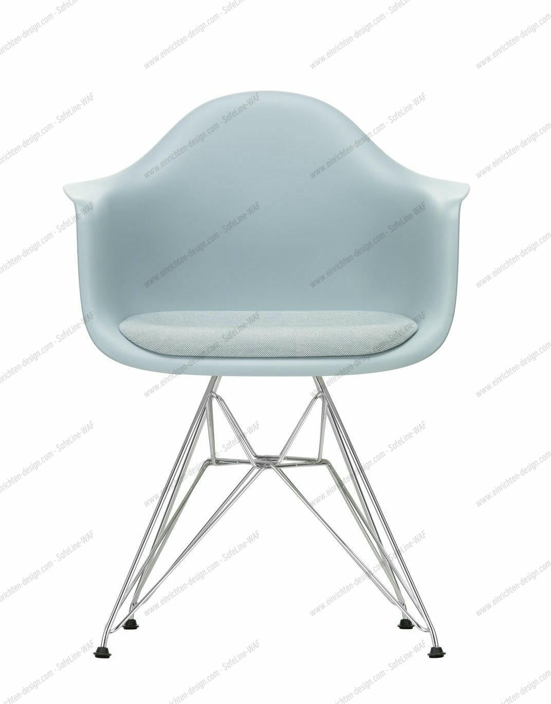 Eames Plastic Arm Chair DAR Chair with seat cushion Vitra
