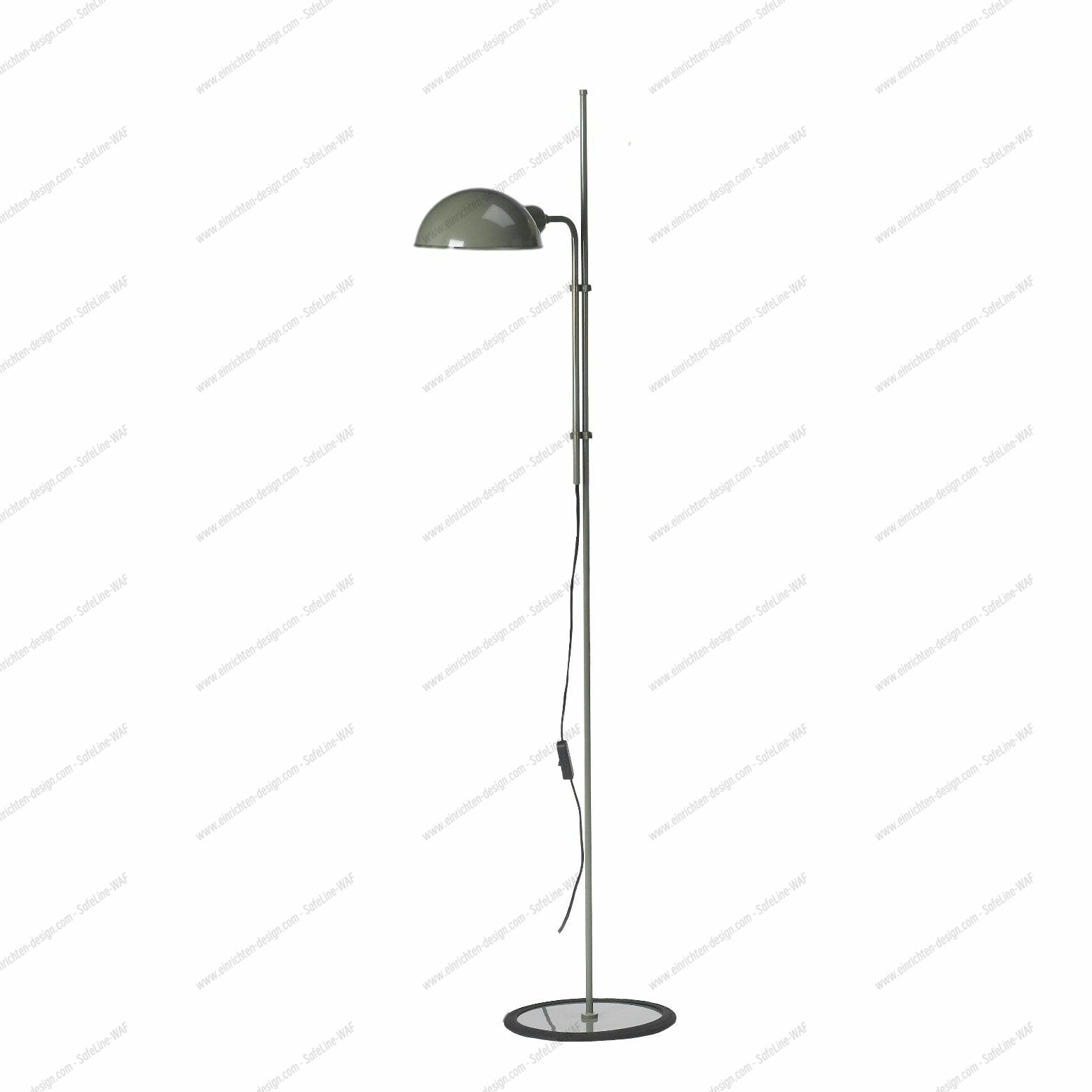 Funiculí Stehleuchte in Moosgrau von Marset: Moderne Stehlampe mit verstellbarem Schirm.
